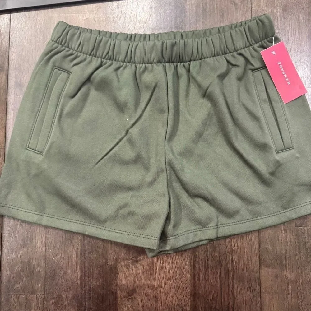 New Rampage Sweat Shorts Olive Green